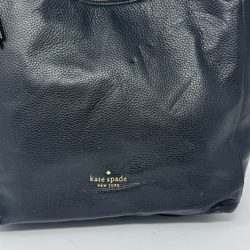 Kate Spade Kat Black Pebbled Leather Hobo Shoulder Bag - Picture 3 of 12